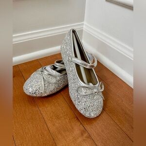 Sparkly Silver Kids Shoes